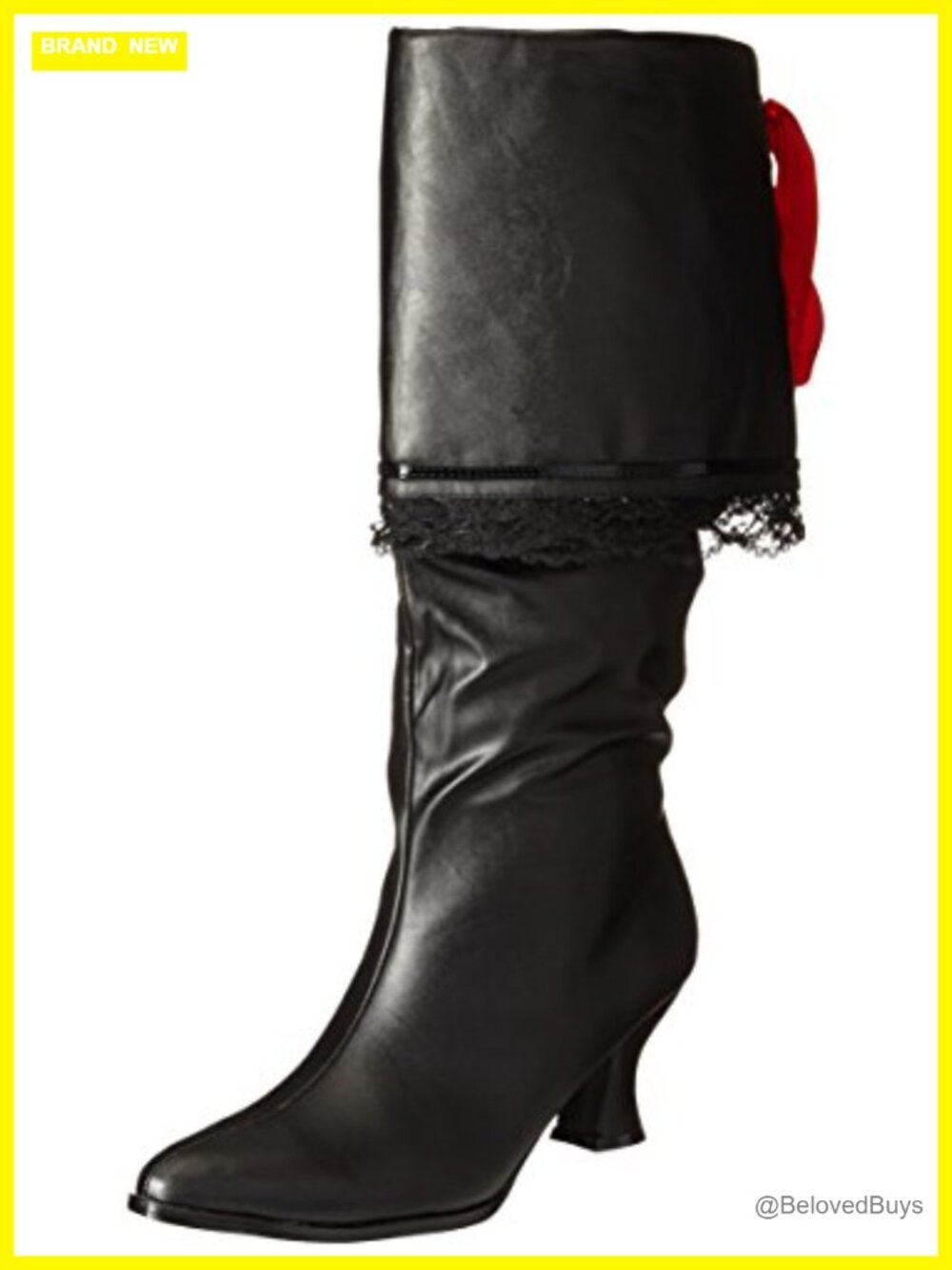 Knee-High Boots Polyurethane Block Heel Pirate Costume